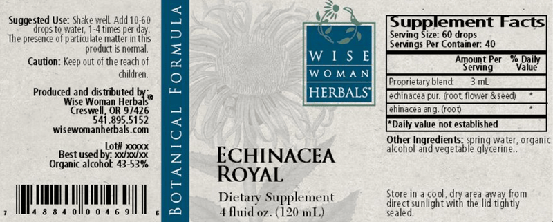 Echinacea Royal 4oz Wise Woman Herbals