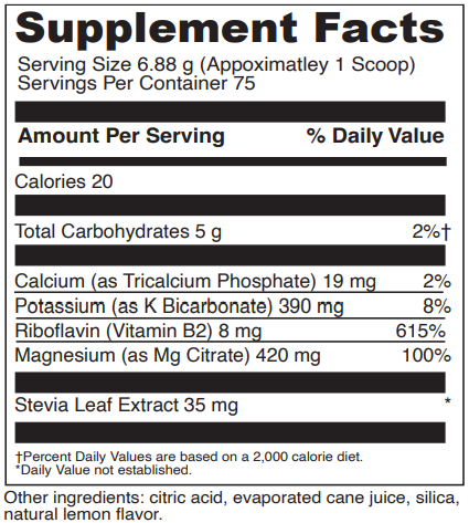 effervescent magnesium citrate davinci labs supplement facts