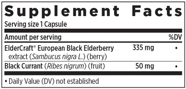 Elderberry Force (New Chapter) supplement facts