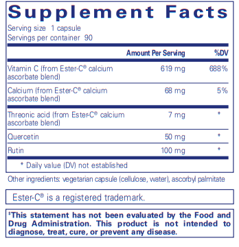 BACKORDER ONLY - Ester-C & flavonoids 90 Count