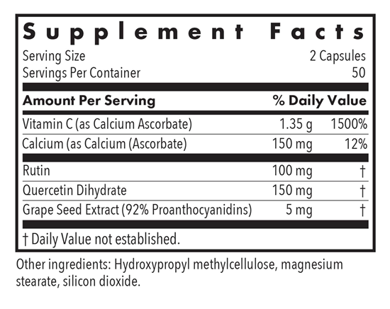 esterol ester-c 100 capsules allergy research group supplement facts