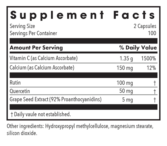 esterol ester-c 200 capsules allergy research group supplement facts