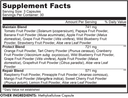 fast fruits codeage supplement facts