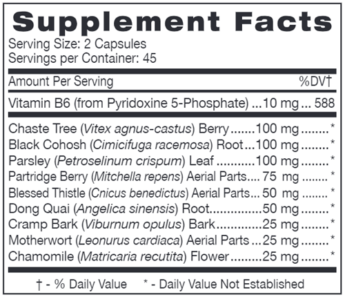 FemBalance (D'Adamo Personalized Nutrition) supplement facts