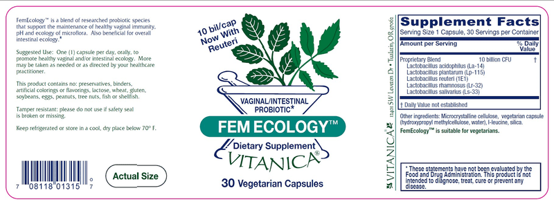 FemEcology Vitanica products