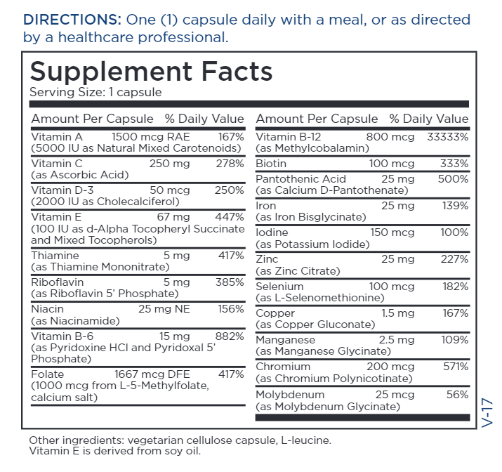 FemOne (Metabolic Maintenance) supplement facts