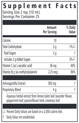 floradix ashwagandha salus supplement facts