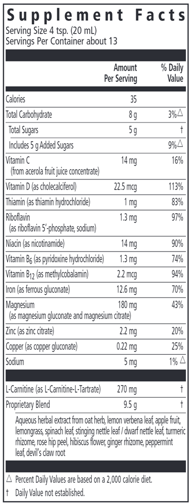 floradix iron sport salus supplement facts