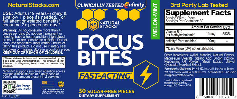 Focus Bites Natural Stacks Label