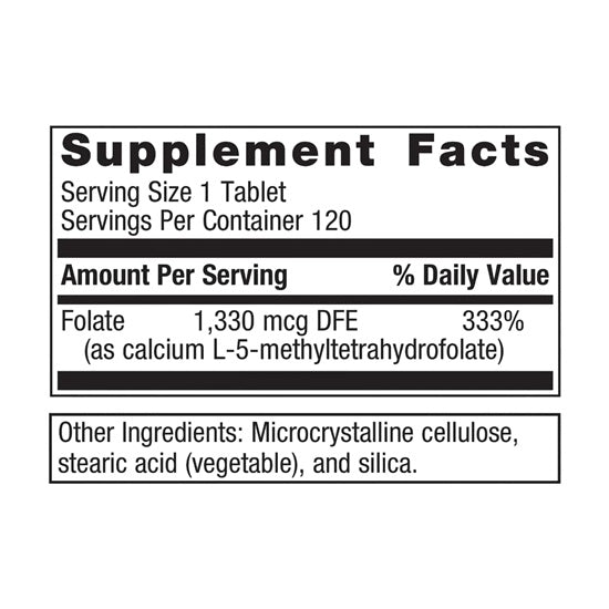 FolaPro (Metagenics) Supplement Facts