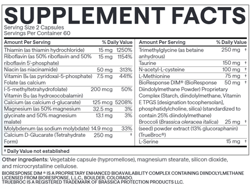 Formula 3.5 EndoAxis supplement facts