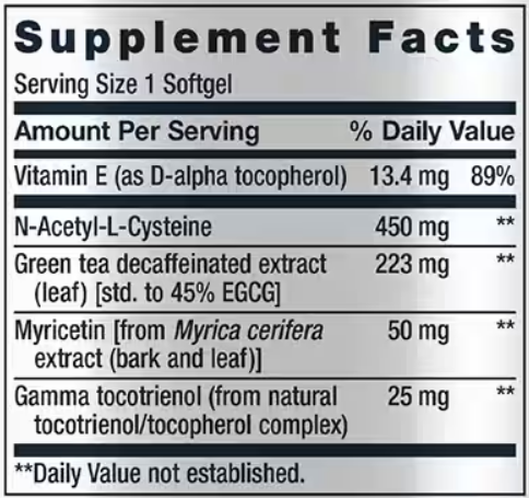 GEROPROTECT Ageless Cell Life Extension supplement facts