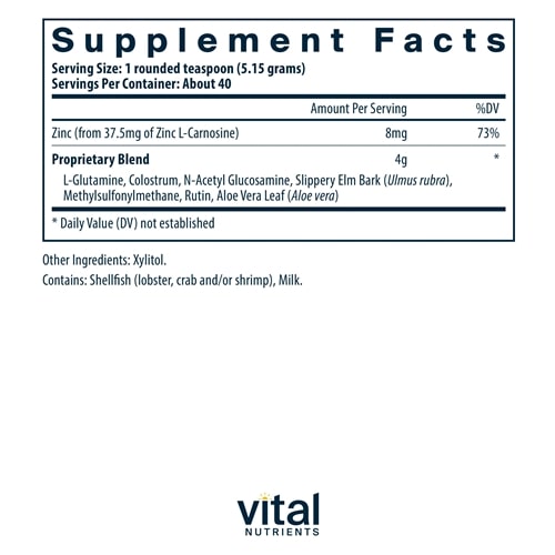 GI Repair Powder Vital Nutrients supplements