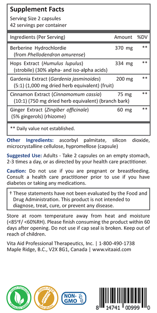 GLP1-RAG (Vita Aid) Supplement Facts