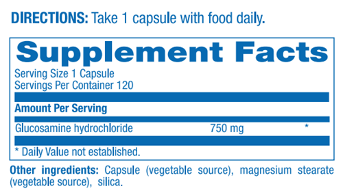 GLUCOSAMINE VEGETARIAN Anabolic Laboratories supplement facts