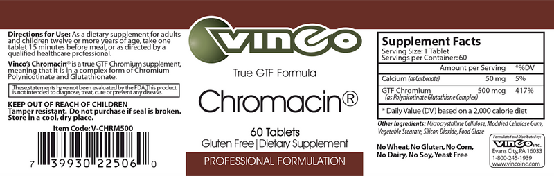 GTF Chromacin Vinco label