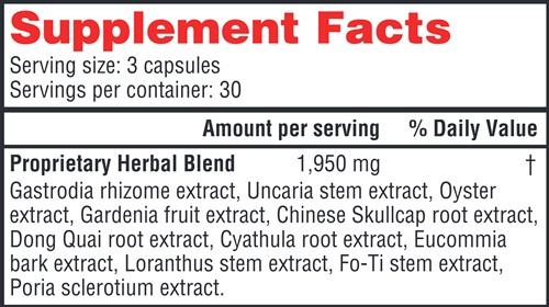 Gastrodia Relieve Wind (Health Concerns) Supplement Facts