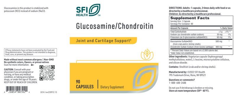 glucosamine chondroitin sfi health label