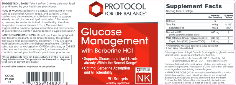 Glucose Management w/ Ber HCl