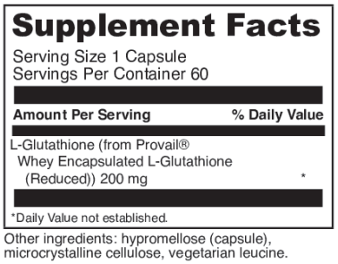 glutathione bright davinci labs supplement facts