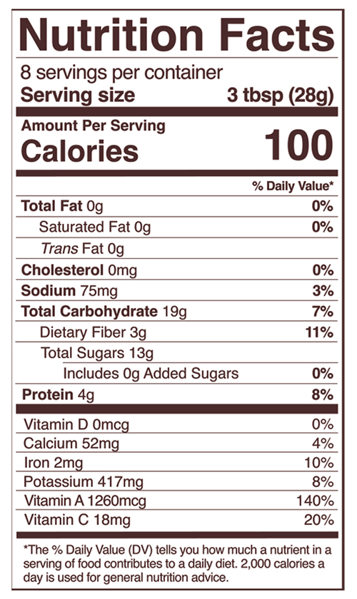 Goji Berries Foods Alive nutrition facts