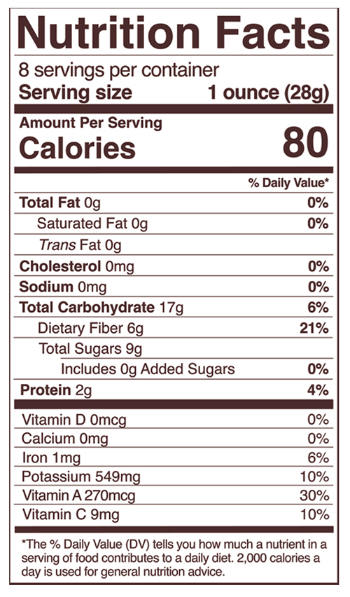 Golden Berries Foods Alive nutrition facts