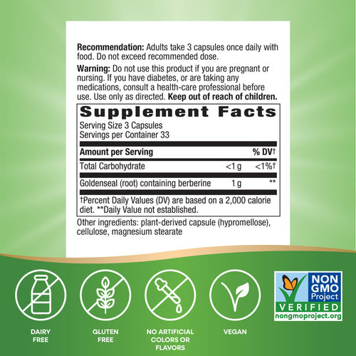 goldenseal root nature's way supplement facts