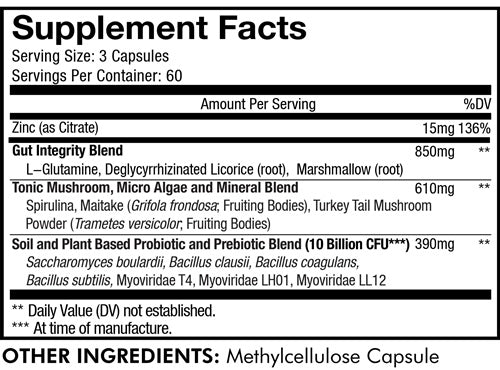 Gut Health Formula (Codeage) supplement facts