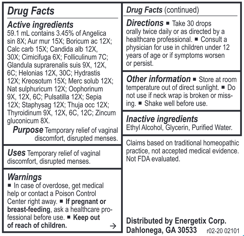 Gyne-Chord (Energetix) Drug Facts