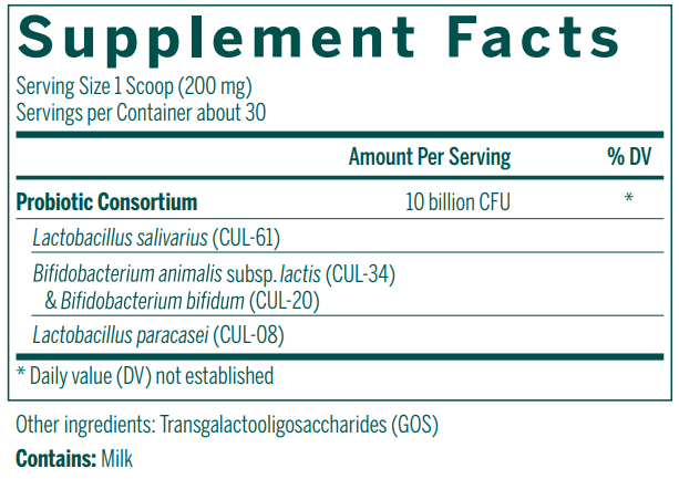 HMF BABY B supplement facts Genestra