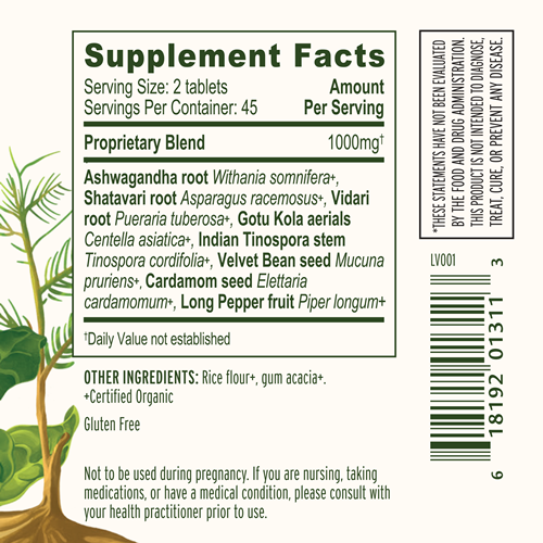 healthy vata (organic) banyan botanicals supplement facts