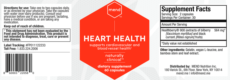 Heart Health label Mend