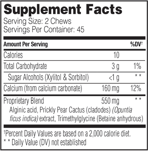 Heartburn Soothe Enzymedica supplement facts