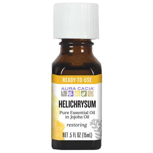 helichrysum in jojoba aura cacia