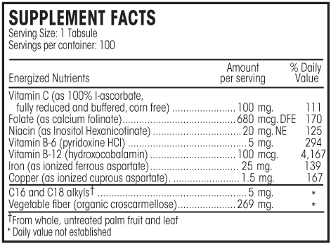 Hematin Anemia Guard Perque supplement facts