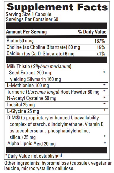 hepaticlear davinci labs supplement facts