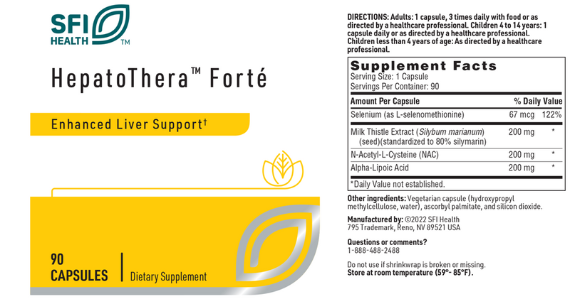 hepatothera forte sfi health label