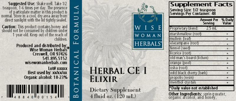 Herbal CE I 4oz Wise Woman Herbals products