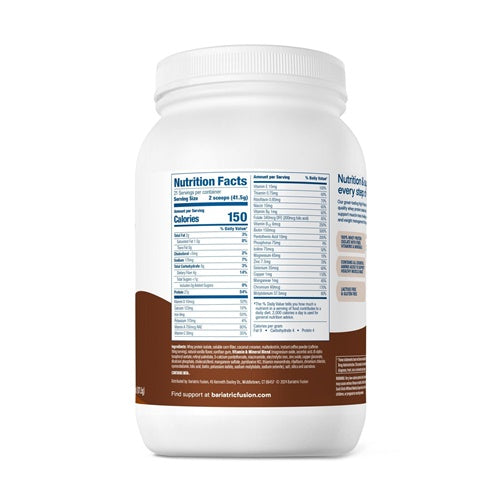 High Protein Meal Replacement - Cappuccino Bariatric Fusion side