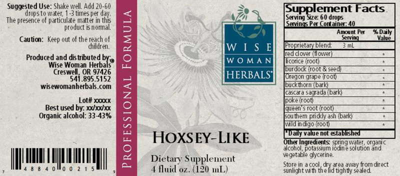 Hoxsey-Like Formula 4oz Wise Woman Herbals products