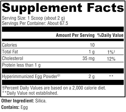 IG 26 DF Powder (Xymogen) Supplement Facts