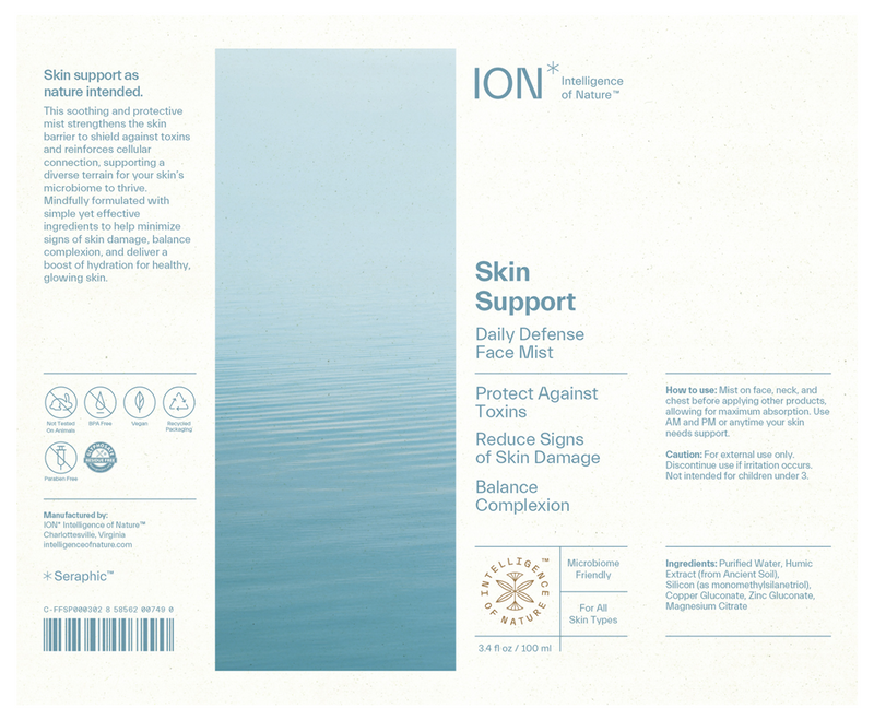 ion skin support ion intelligence of nature label