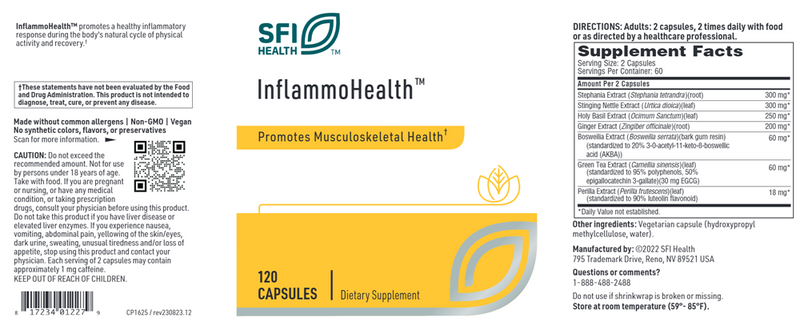 inflammohealth sfi health label