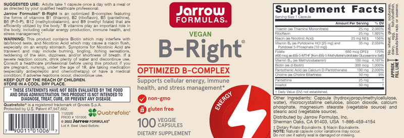 B-Right (Jarrow Formulas) label