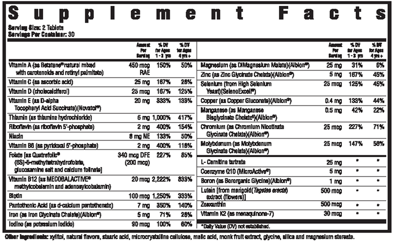 Kid's Multivitamin Chewable Seeking Health supplement facts