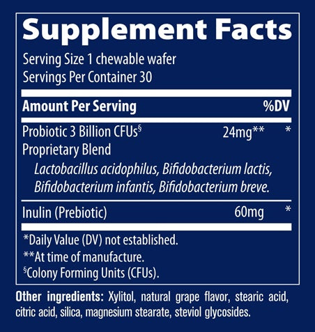 kids chewable probiotic (trace minerals research) supplement facts