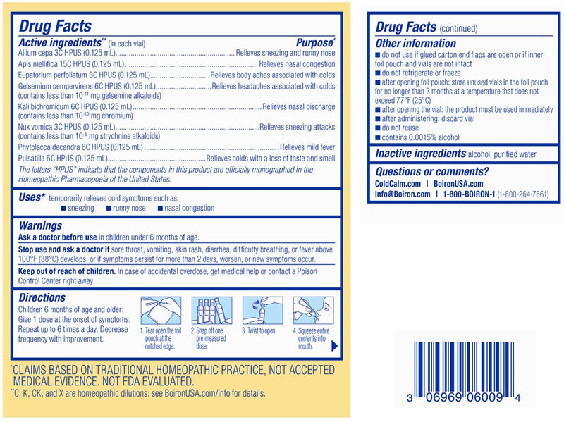 kids coldcalm liquid boiron drug facts