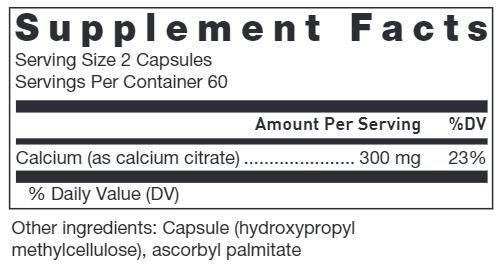 klean calcium citrate klean athlete supplement facts