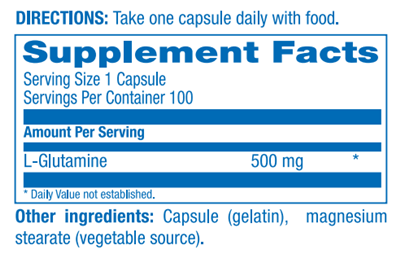 L-GLUTAMINE Anabolic Laboratories supplement facts