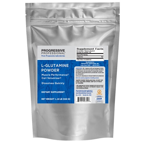 L-Glutamine Powder Progressive Labs front